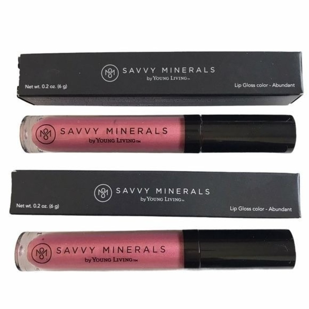 Savvy Minerals Abundant Lip Gloss Lot‎ of 2 By Young Living